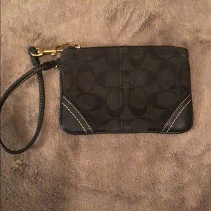 Coach Signature Collection Black Wristlet